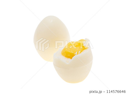 egg with white chocolate isolated egg with white chocolate isolated 114576646