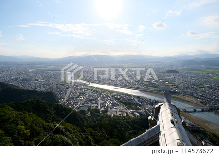岐阜県岐阜市_岐阜城から西側風景1_2023年8月 114578672