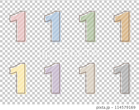 Number set 1 with misregistration Number set 1 with misregistration 114579169