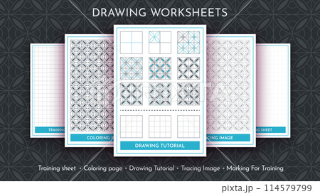 How to Draw a Pattern. Step by Step Drawing Tutorial. Draw Guide Worksheet. Simple Instruction for Kids and Adults How to Draw a Pattern. Step by Step Drawing Tutorial. Draw Guide Worksheet. Simple Instruction for Kids and Adults 114579799