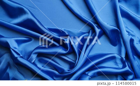 シルクサテン、ドレープ、布地、絹に似た背景素材 114580015