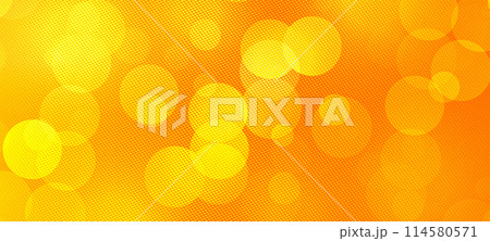 Orange widescreen bokeh background for Banner, Poster, ad, celebration, and various design works 114580571
