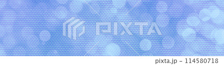 Blue panorama bokeh background for Banner, Poster, ad, celebration, and various design works 114580718
