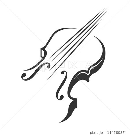 Violin logo icon design 114580874