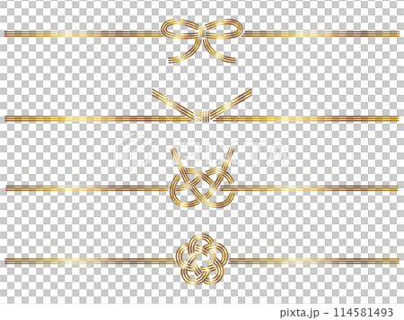 Mizuhiki 4-piece set Gold 114581493