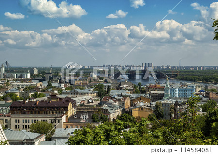 Aerial view on Kyiv, Ukraine Aerial view on Kyiv, Ukraine 114584081