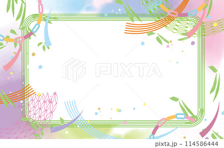 七夕 オシャレな背景イラスト 七夕 オシャレな背景イラスト 114586444