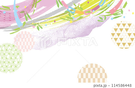 七夕　オシャレな背景イラスト 114586448