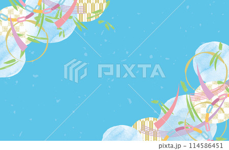 七夕　オシャレな背景イラスト 114586451