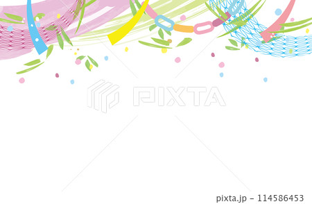 七夕　オシャレな背景イラスト 114586453