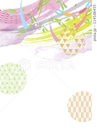 七夕　オシャレな背景イラスト 114586455