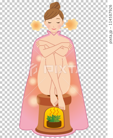 よもぎ蒸し　温活　美容　女性 114587926