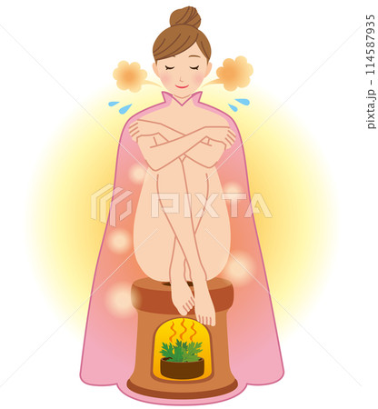 よもぎ蒸し　温活　美容　女性 114587935