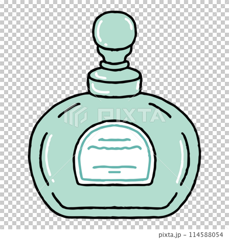 簡單復古的香水瓶插畫 114588054
