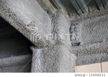 鉄骨の耐火被覆　イメージ 114588111