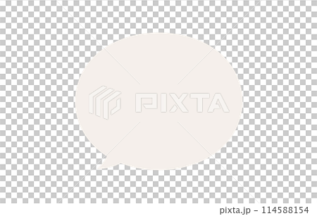 簡單的圓形語音氣泡【向量插畫素材】 簡單的圓形語音氣泡【向量插畫素材】 114588154