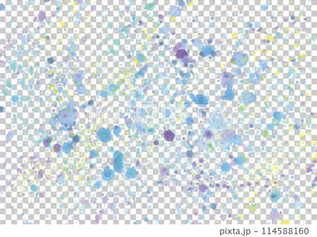 ブルー系の絵の具が飛び散った背景 114588160