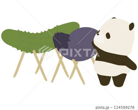 精霊馬とパンダ 114589276