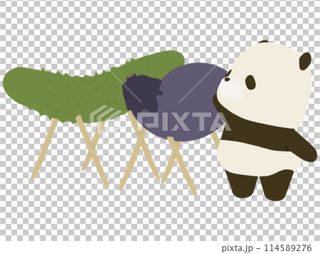 精霊馬とパンダ 114589276