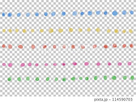 Colorful polka dot line set Colorful polka dot line set 114590703