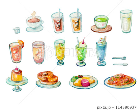 カフェ素材 114590937