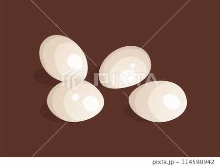 Cheese mozzarella balls. Vector illustration. Soft white cheese in a realistic style. Ideal for posters and banner, menu of cafe and shops Cheese mozzarella balls. Vector illustration. Soft white cheese in a realistic style. Ideal for posters and banner, menu of cafe and shops 114590942