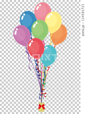 Colorful balloon parfait vector illustration 114591721