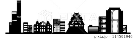 大阪シルエット2(透過仕様) 大阪シルエット2(透過仕様) 114591946