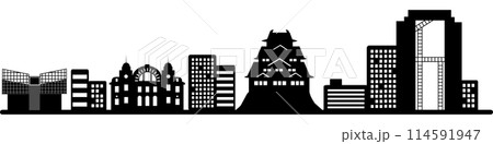 大阪シルエット(透過仕様) 大阪シルエット(透過仕様) 114591947