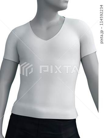 3D Rendered Male mannequin in white shirt 3D Rendered Male mannequin in white shirt 114592234