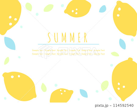 夏の背景07 デカレモン柄 夏の背景07 デカレモン柄 114592540