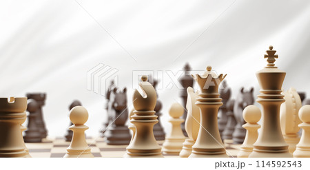 International chess day banner design 3D render International chess day banner design 3D render 114592543