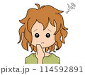 髪の悩み（ボサボサ） 114592891