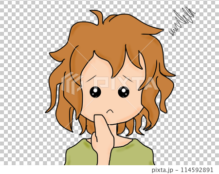 髪の悩み(ボサボサ) 髪の悩み(ボサボサ) 114592891