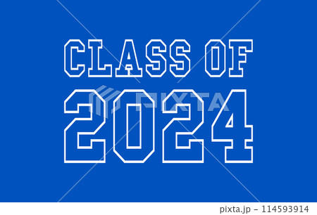 2024 Graduation Greeting Card Vector Design. Congratulations Graduates 114593914