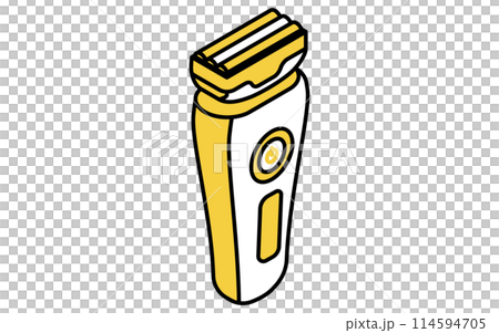 男性用髭剃り電動シェーバー、アイソメトリックイラスト 男性用髭剃り電動シェーバー、アイソメトリックイラスト 114594705