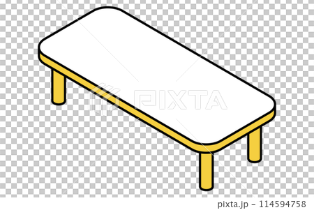 內部:矮桌,等距插圖 內部:矮桌,等距插圖 114594758