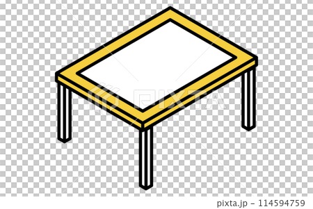 內部:矮桌,等距插圖 內部:矮桌,等距插圖 114594759