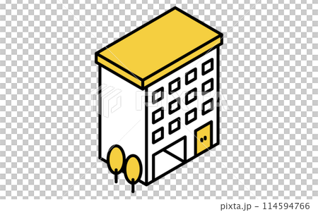 出租物業:建築物(公寓),等軸圖 出租物業:建築物(公寓),等軸圖 114594766