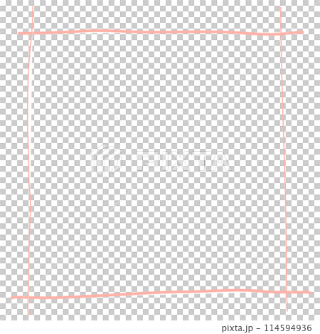 Pink square hand drawn line lattice frame 114594936