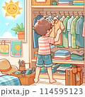 暑い夏に向けた衣替えの様子 114595123