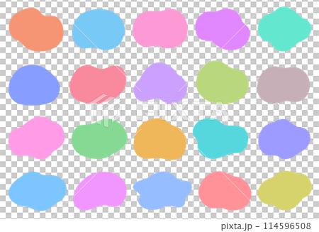 Abstract shape frame headline set Abstract shape frame headline set 114596508