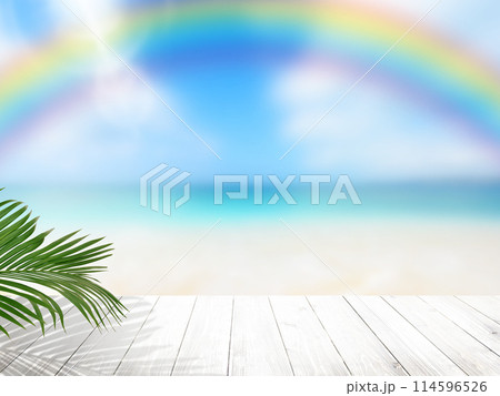 夏の海をイメージした背景 114596526