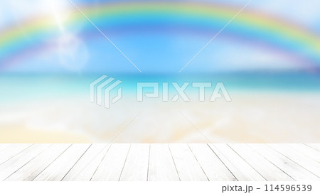 夏の海をイメージした背景 114596539