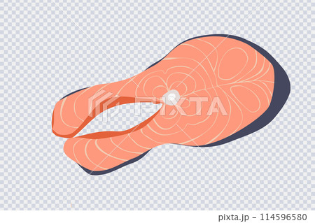Vector steak of red fish Vector steak of red fish 114596580