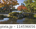 兼六園　紅葉と徽軫灯籠と虹橋 114596656