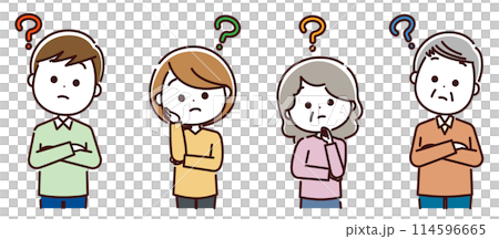 分からないことがある人々セット 114596665