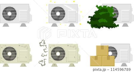 室外機のセットイラスト 114596789