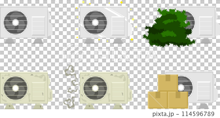 室外機のセットイラスト 114596789