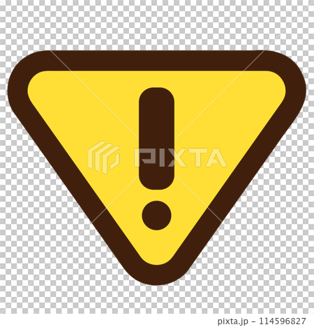 注意/警告圖示倒三角形 114596827